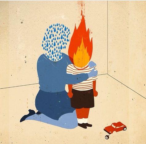 Emiliano ponzi Types Of Parenting Styles, Parenting Pictures, Reactive Attachment Disorder, Parenting Illustration, Conduct Disorder, Parenting Photography, Parenting Types, Parenting Styles, Editorial Illustration