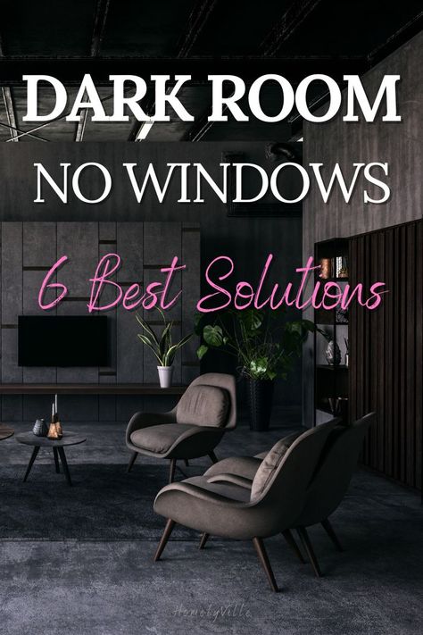 Are you tired of feeling like you're stuck in a dark hole with no windows? Look no further! Our guide is here to brighten up your life! We're sharing innovative ideas and DIY hacks that will have you saying goodbye to the gloom. #DarkRoom #WindowlessRoom #NoWindows #MakeYourRoomBrighter How To Brighten Room With No Windows, How To Make Dark Rooms Look Brighter, Rooms With No Windows Ideas, Windowless Bedroom Ideas Dark Rooms, Living Room No Windows Ideas, Bedroom No Windows Ideas, Living Room No Windows, Room With No Windows Ideas, Room Without Windows Ideas