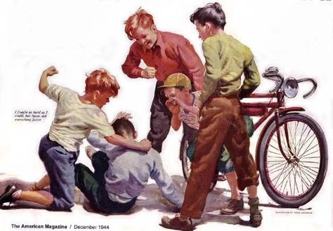 Leyendecker Art, Harry Anderson, Norman Rockwell Art, Memory Drawing, American Gallery, Vintage Illustration Art, Painting Competition, Boy Illustration, American Illustration