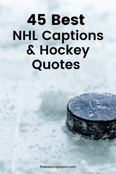 Hockey Captions Instagram, Game Captions For Instagram, Hockey Inspirational Quotes, Girls Hockey Quotes, Hockey Quotes Funny, Hockey Mom Quote, Goalie Quotes, Hockey Playoffs, Hockey Players Funny