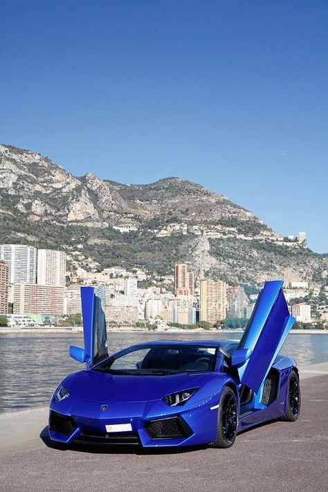 Mclaren P1 Black, Blue Lamborghini, Lamborghini Logo, Sports Cars Lamborghini, Blue Cars, Lamborghini Lamborghini, Fast Sports Cars, New Sports Cars, Cars Lamborghini