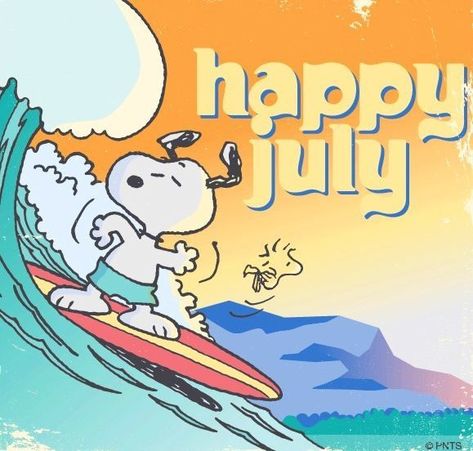 Neuer Monat, July Images, Woodstock Snoopy, July Quotes, Hello July, Snoopy Funny, Peanuts Cartoon, Snoopy Wallpaper, Happy July