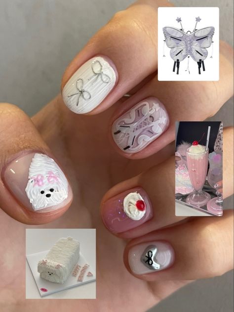 Korea Nail, Blush Nails, Pretty Gel Nails, Pearl Nails, Nail Bar, Dream Nails, Nail Accessories, Acrylic Nail Designs, Swag Nails