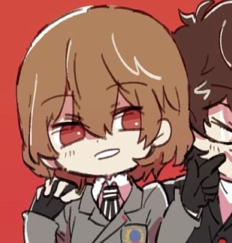 Persona 5 Matching Pfp, Joker Akechi, Persona 5 Matching, 5 Matching Pfp, Brain Dissection, Pretty Icons, Match Pfp, Goro Akechi, Character Arc