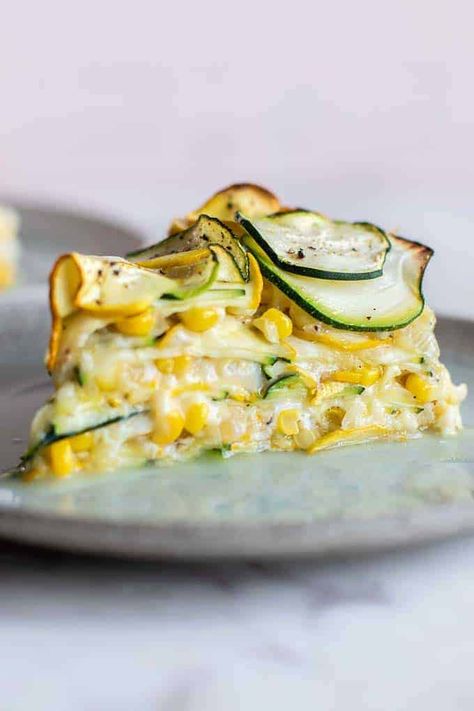 Corn Zucchini Pie, Yellow Squash Appetizer, Feta And Zucchini, Summer Squash Pie, Zucchini And Corn Recipes, Vegetable Torte, Zucchini Corn Casserole, Zucchini Pie Recipes, Vegetarian Enchilada Casserole