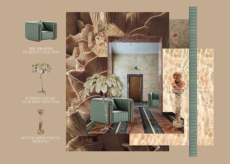 INTERIOR DESIGN COLLAGES on Behance Croquis, Interior Design Collage, Interior Design Presentation Boards, Materials Board Interior Design, Speculative Design, Mood Board Interior, Interior Design Layout, Design Collage, Interior Design Presentation