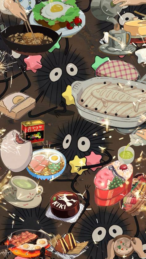 #studioghibli #food #anime #vibes #wallpaper #art Ghibli Food, College Poster, Food Anime, Foodie Art, Plant Journal, Vibes Wallpaper, Food Wallpaper, Iphone Wallpaper Photos, Ocean Wallpaper