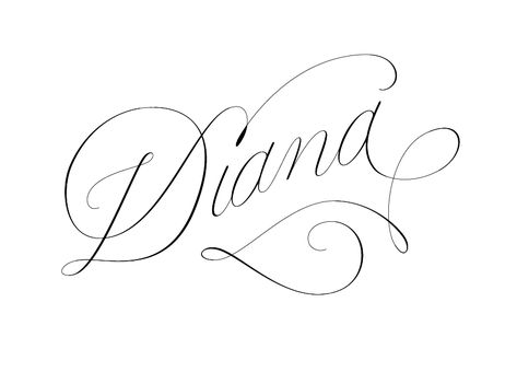 Diana calligraphy Diana Tattoo, Tattoo Name, Handwriting, Calligraphy, Writing