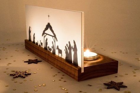 Diy Nativity, Three Candles, Christmas Nativity Scene, Noel Christmas, Christmas Nativity, Merry Little Christmas, Bethlehem, Nativity Set, Christmas Wood