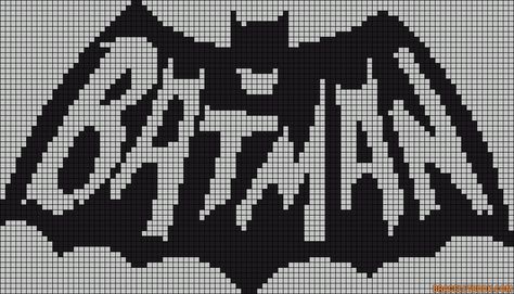 Alpha Friendship Bracelet Pattern #9230 - BraceletBook.com Couture Bb, Stitch Character, Graph Crochet, Art Perle, Diy Broderie, Stitch Cartoon, Batman Logo, Beaded Cross Stitch, The Batman