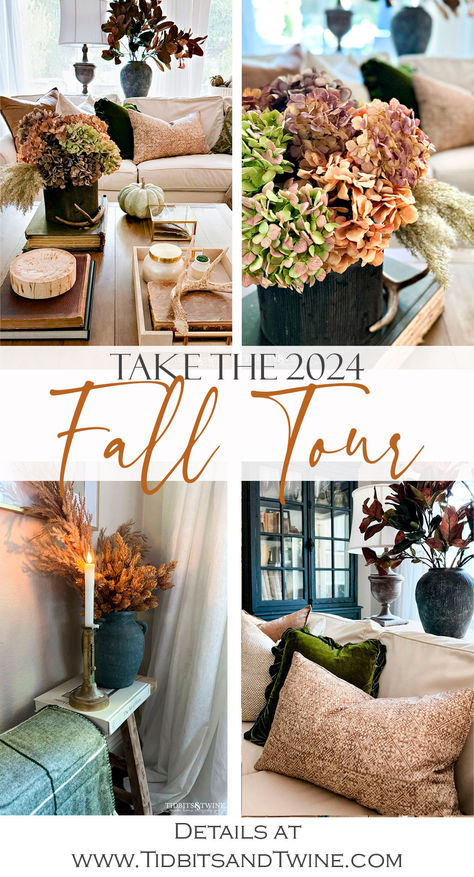 It's time for my 2024 Fall family room tour! You won't spot a scarecrow or a "Fall Y'all" pillow in this room, but I think you'll still agree that it gives all the cozy feels of Autumn. Fall 2024 Home Tours, Fall Home Tour 2024, Fall Family Room, Autumn Living Room Decor, Fall Porch Decorating Ideas, Fall Porch Ideas, Whiskey Lounge, Autumn Living Room, Fall Living Room Decor