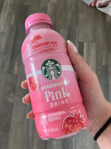 Starbucks Drinks Bottles, Starbucks Drinks Glass Bottle, Best Pink Drink Starbucks, Pink Drink Bottle, Pink Drink Asethic, Pink Drink Starbucks Aesthetic, Pink Drink Starbucks, Starbucks Bottles, Strawberry Acai