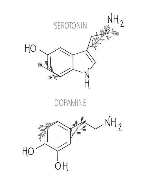 Dopamine Tattoo, Serotonin Tattoo, Fearless Tattoo, Chemistry Tattoo, Molecule Tattoo, Health Tattoo, Tattoo Aftercare, Pola Sulam, Subtle Tattoos