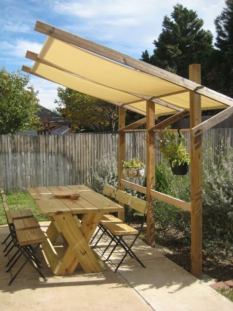 Backyard Shade, Outdoor Kitchen Design Layout, Patio Shade, Wood Project, Backyard Projects, Camping Ideas, Backyard Patio Designs, Outdoor Kitchen Design, Printable Diy