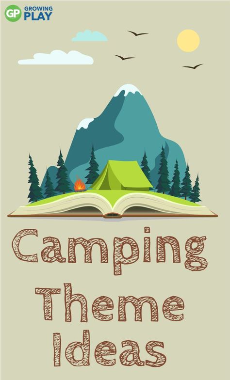 Camping Theme Dress Up Days, Camp School Theme, Camping Theme Games For Kids, Camping Adventure Classroom Theme, Adventure Begins At The Library, Camp Decorating Ideas For Classroom, Vbs Camping Theme Decorations, Camping Decorations For Classroom, Camp Theme Activities