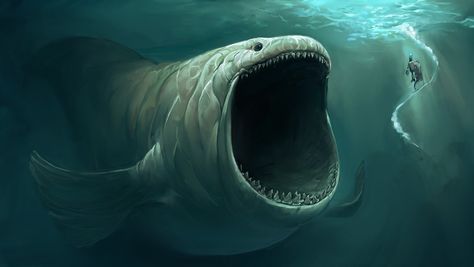 Sea Monsters - Imgur Deep Sea Creatures, Scary Fish, Creature Marine, Game Fishing, Ocean Adventure, Creature Fantasy, Monster Legends, رعب نفسي, Giant Monsters