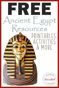 Whether your kids are studying Ancient Egypt or they are just fascinated with one of the queens or pharaohs for a specific projects, you’ll need these resources and printables from Homeschool Giveaways to help get you started. I have gathered some printables, activities and more to help create a unit study, if you want to study about Ancient Egypt. Ancient Egypt Worksheets, Egypt Worksheets, Ancient Egypt Unit Study, Ancient Egypt Lessons, Ancient Egypt Crafts, Ancient Egypt Activities, Egypt Lessons, Ancient Egypt For Kids, Ancient Egypt Unit