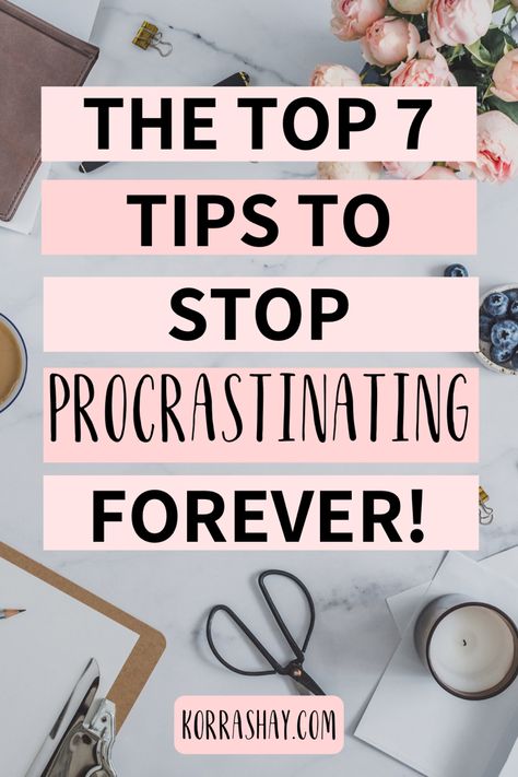 Stop Procrastinating Tips, Procrastinating Tips, Personal Skills, How To Overcome Laziness, Better Organization, Overcoming Procrastination, Stop Procrastinating, Personal Growth Plan, Productive Habits