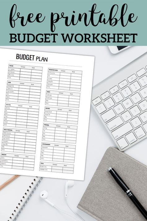 Free Printable Monthly Budget Worksheet. Household budget worksheets. Personal budgeting worksheet template. Family budget planner. #papertraildesign #budgetplanner #budgetplan #budgetworksheet #familyfinance #familyfinances #debtplanner #goals #financegoals #financialgoals #moneygoals #plan Household Budget Worksheet, Budgeting Worksheets Free, Family Budget Planner, Monthly Budget Worksheet, Printable Budget Worksheet, Budget List, Budget Worksheet, Monthly Budget Printable, Printable Budget