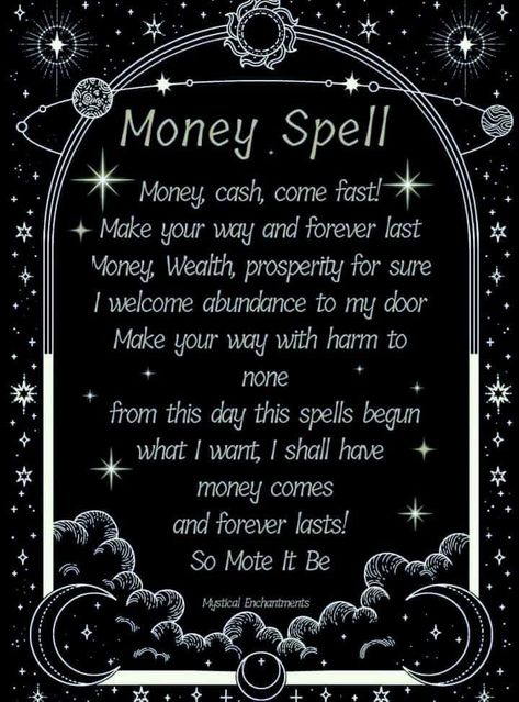 Add me on Snapchat! Username: tchatfield19 https://snapchat.com/t/q2XOLVqM Money Spells Magic, Powerful Money Spells, Witchcraft Spells For Beginners, Money Spells That Work, Good Luck Spells, Money Spell, Spells For Beginners, Easy Spells, Wiccan Magic