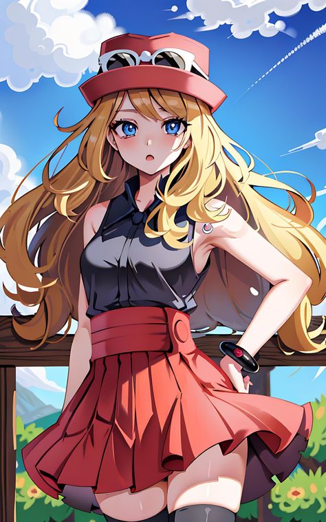 Serena Pokemon Fanart, Serena Pokemon, Pokemon Ash And Serena, Pokemon Ash, Pokemon Fanart, Pokemon Characters, Cool Drawings, Ash, Pokemon