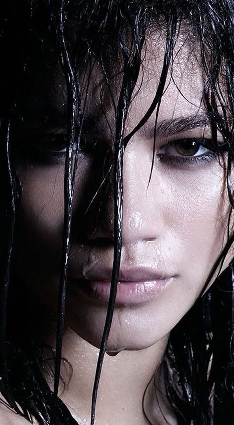 Chaotic Allure, Rain Fashion Shoot, Wet Hair Photoshoot, Rain Mood, Zendaya Photoshoot, Color Photoshoot, Rain Room, Water Goddess, Hunger Magazine