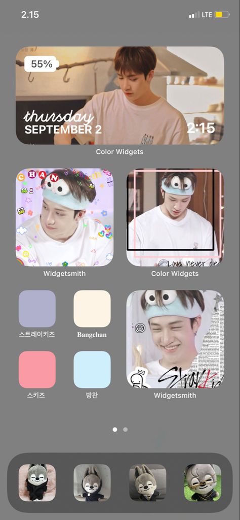 #bangchan #straykids Ios14 Layout, Bangchan Straykids, Love Never Dies, Phone Design, 2 Colours, Layout, Movie Posters, Quick Saves, Design