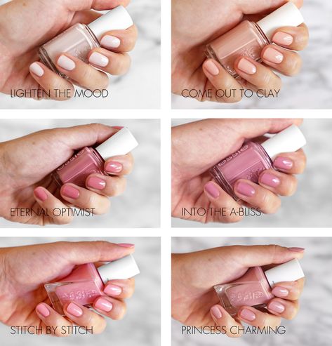 Essie Gel Couture Swatches, Essie Pink Nail Polish, Pink Essie, Essie Nail Polish Colors, Essie Colors, Essie Nail Colors, Essie Polish, Nagellack Trends, Essie Gel Couture