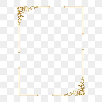 Golden Boarders, Png Borders Frames, Border Frame Design Graphics, Frame Border Design Simple, Certificate Border Design Frames, Square Border Design, Golden Border Design, Square Border Png, Golden Border Frame