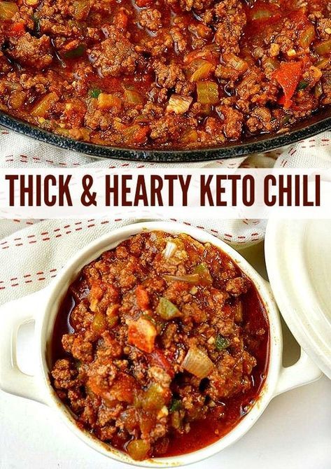 Lowcarb Dinner Recipes, Keto Chilli, Low Carb Chili Recipe, Keto Chili, Desayuno Keto, Low Carb Chili, Resep Diet, Keto Diet Food List, Keto Cooking