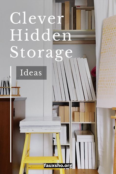 Hidden In Plain Sight Storage, Mobile Home Storage Ideas, Mobile Home Hacks, Hidden Storage Ideas, Nature Friends, Diy Wood Shelves, Hidden Shelf, Out Of Mind, Hidden In Plain Sight