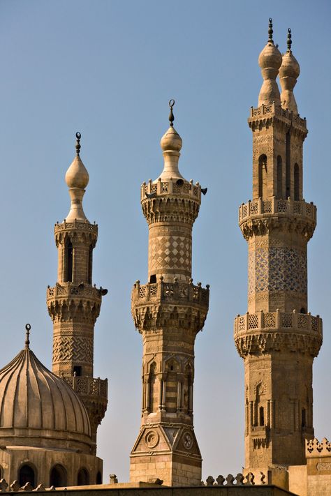 __Al-Azhar Mosque (Cairo)__ Islamic Architecture House, Islamic Golden Age, Azhar Mosque, Great Mosque Of Córdoba, Mosque Design Islamic Architecture, Mosque Design, Mosque Art, Mosque Architecture, Architecture Wallpaper