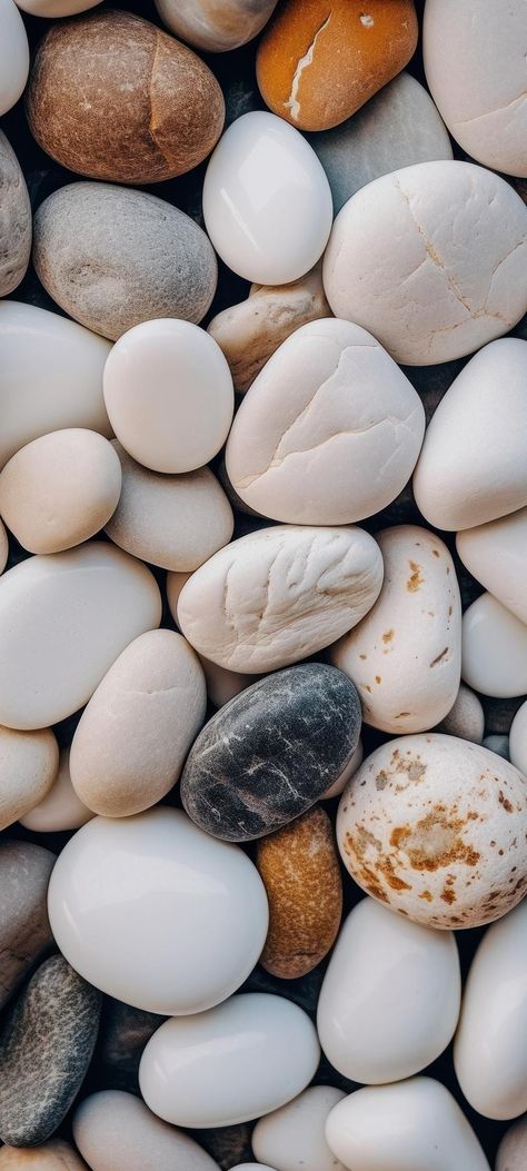 Pebbles Wallpaper, Stone Wallpaper, White Pebbles, Silk Wallpaper, Rock And Pebbles, Beautiful Wallpaper For Phone, Cute Flower Wallpapers, Beautiful Rocks, Sunset Wallpaper