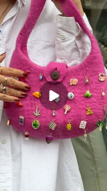 haricot vert on Instagram: "the most unforgettable accessory: our signature fuzzy charm bag 👛✨

make yours in store or preorder yours online @ haricotvert.shop" Fuzzy Telfar Bag, Fluffy Handbag, Fuzzy Handbag, Pink Fluffy Bag, Pink Fur Purse, Pre Order, Bag Making, Make It Yourself