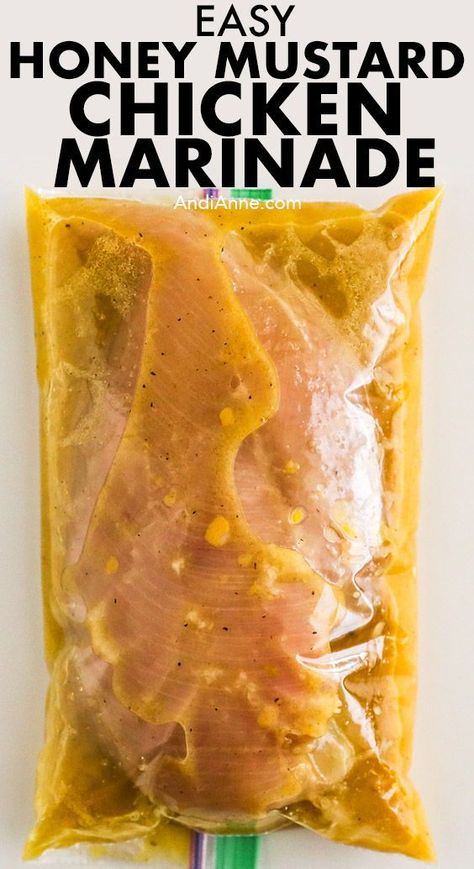 Honey Mustard Chicken Freezer Meal, Mustard Marinated Chicken, Honey Dijon Marinade, Spicy Mustard Chicken Marinade, Quick And Easy Chicken Marinades, Chicken Marinade Honey Mustard, Homey Mustard Chicken Marinade, Honey Mustard Marinade For Chicken, Homemade Chicken Marinade Easy