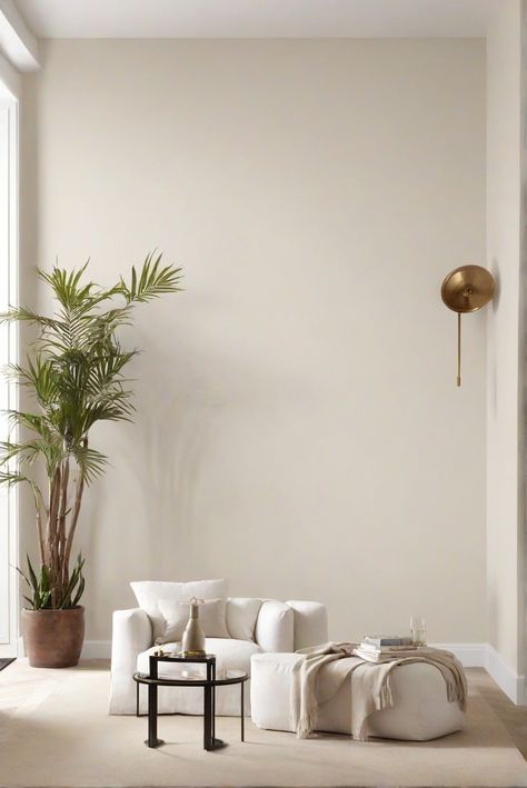 living room decor ideas, home decor ideas, interior design inspiration, paint color scheme palette Ecru Walls Living Room, White Cream Walls, Ivory Walls Living Room, Sw Eider White Walls, Off White Living Room Walls, Living Room Colours 2024, Living Room Wall Colors 2024, Cream White Walls, Off White Wall Paint