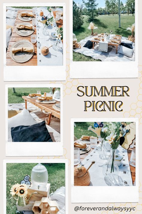 Transform your outdoor gatherings with this stunning bee-themed luxury yellow picnic setup in Calgary. Featuring elegant table decor, sunflower arrangements, and cozy seating, this picnic idea is perfect for a chic and memorable event. Follow our tips and tricks to recreate this beautiful aesthetic for your next outdoor celebration. #LuxuryPicnic #YellowAesthetic #PicnicIdeas #BeeTheme #OutdoorDining Yellow Picnic, Elegant Table Decor, Picnic Setup, Luxury Picnic, Outdoor Celebration, Sunflower Arrangements, Cozy Seating, Beautiful Aesthetic, Outdoor Event