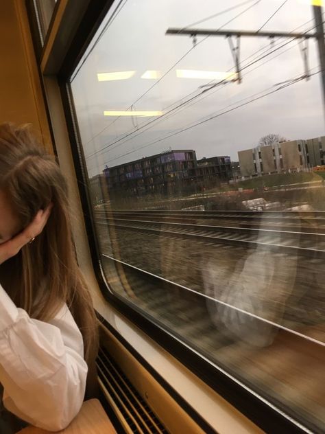 Transport Aesthetic, A Train, The Way, A Woman, Train, Travel