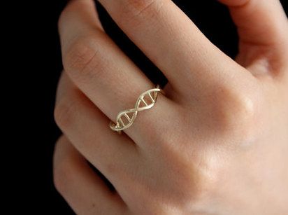 Tiny Gold DNA Ring | 31 Delightfully Weird Gifts For All The Medical Nerds In Your Life Rings Casual, Dna Ring, Human Cell, Womens Rings, Science Jewelry, Medical Jewelry, Ring Man, Casual Rings, Weird Gifts