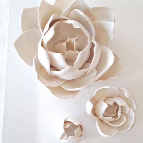 Porcelain Flowers — Syra Gomez Flower Words, Draw Flowers, Unglazed Porcelain, Flower Tile, Flower Sculptures, Porcelain Lamp, Porcelain Jewelry, Porcelain Art, Porcelain Flowers