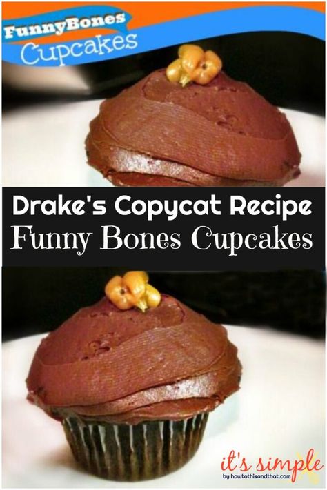 Our semi-homemade funny bones cupcake recipe is a decadent Drakes Funny Bones Copycat recipe. Unlike other Drakes Funny Bones Recipes, this one is a cupcake! #drakescopycat #cupcakerecipes #chocolatecupcakes #semihomemaderecipes Drake Cake, Diet Cookies, Keto Cookie Recipes, Funny Bones, Semi Homemade, Keto Friendly Desserts, Low Carb Cookies, Cupcake Recipe, Homemade Snacks