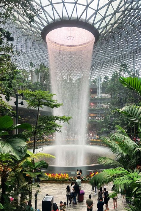 Scenery wallpaper, scenery background, pretty scenery Singapore Airport Aesthetic, Jewel Singapore, Airport Feeling, Singapore Aesthetic, Singapore Airport, Jewel Changi Airport, Singapore Design, Singapore Vacation, Changi Airport Singapore