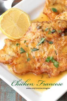 This Classic Chicken Francese is so impressive, delicious and literally is on the table in about 30 minutes. Chicken Francaise Recipe, Chicken Francese Recipe, Chicken Francaise, Chicken Thights Recipes, Chicken Francese, Trending Food, Yummy Meals, Crockpot Pork, Keto Chicken