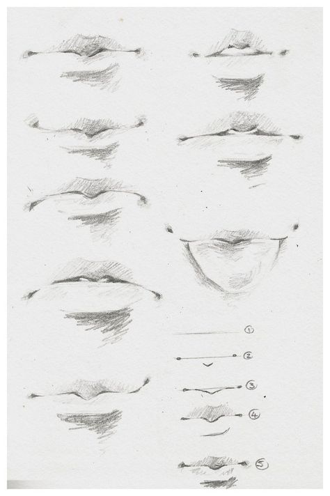 Qué hay! les comparto estas referencias de labios y narices... a practicar! Mata Manga, Mouth Drawing, 얼굴 드로잉, Drawing Tutorial Face, 얼굴 그리기, Anatomy Sketches, Lips Drawing, Drawing Expressions, Sketchbook Pages