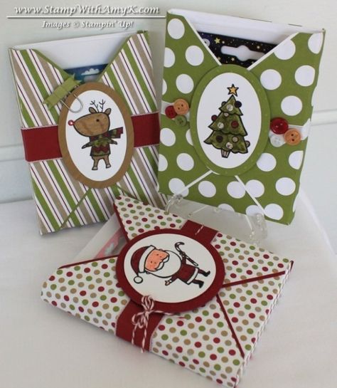 Notecard Holder, Envelope Punch Board Projects, Envelope Maker, Stampin Up Weihnachten, Crayon Holder, Gift Cards Money, Envelope Punch Board, Christmas Paper Crafts, Punch Board