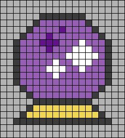 Crystal Ball Perler Beads, Pixel Art Witchcraft, Perler Bead Witchy, Easy Halloween Pixel Art, Free Pixel Art Templates, Cauldron Pixel Art, Cute Halloween Pixel Art, Bead Keychain Diy Pattern, Witch Perler Beads