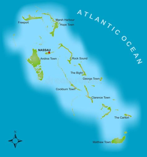 Map of the Bahamas. A stylized map showing the islands of Bahamas as well as sev , #Sponsored, #stylized, #map, #Map, #Bahamas, #severel #ad Cities Illustration, Bahamas Map, Bahamas Flag, Fantasy World Map, Bahamas Island, Free Maps, Nassau Bahamas, Island Map, World Geography