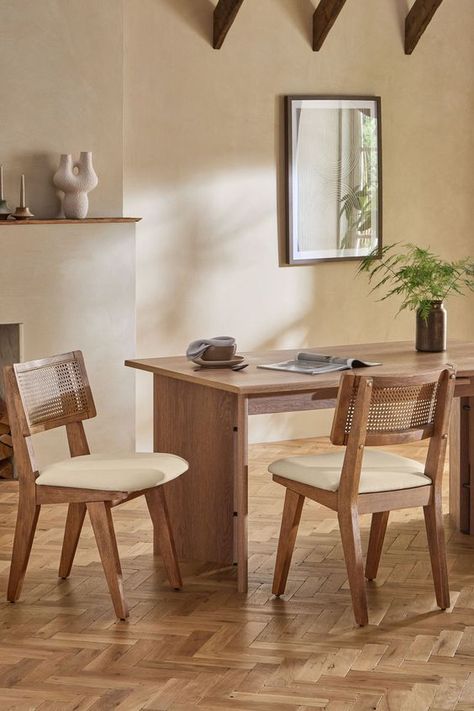 Organic Dining Room, Natural Dining Room, Comfortable Dining Chairs, Oak Dining Chairs, Solid Wood Dining Chairs, Oak Dining Table, Wood Dining Chairs, Kitchen Sets, Open Plan Living