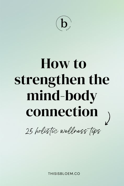 In a world that often leaves us feeling disconnected and overwhelmed, discovering ways to improve the mind-body connection has never been more important. Often we’re not aware of how our stress, trauma, and other emotions affect our physical well-being. Dive into these 25 holistic wellness tips and exercises to strengthen your mind-body connection and improve your well-being. Click to explor...#NutritionTips #FitLife #HealthyLiving #SelfCare #FitnessTips #Wellness #HealthyLifestyle #HealthTips Mind Body Soul Connection, Body Connection, Feeling Disconnected, Home Remedy For Cough, Cold Sores Remedies, Cold Home Remedies, Mind Body Connection, Body Healing, Holistic Living