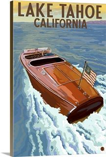 Chris Craft Boats, Lake Tahoe California, Chris Craft, Hang Art, Boat Art, Lake Geneva, Door County, Lake George, Boat Plans